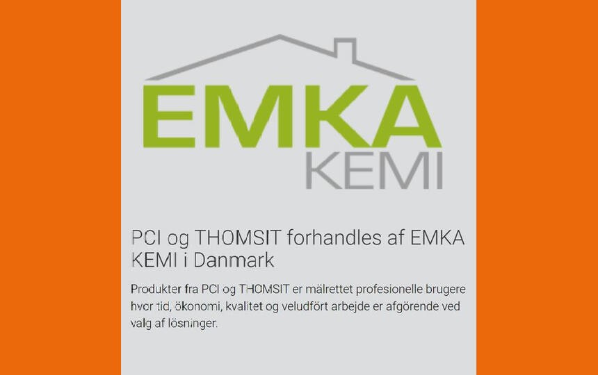 PCI og THOMSIT forhandles af EMKA KEMI i Danmark